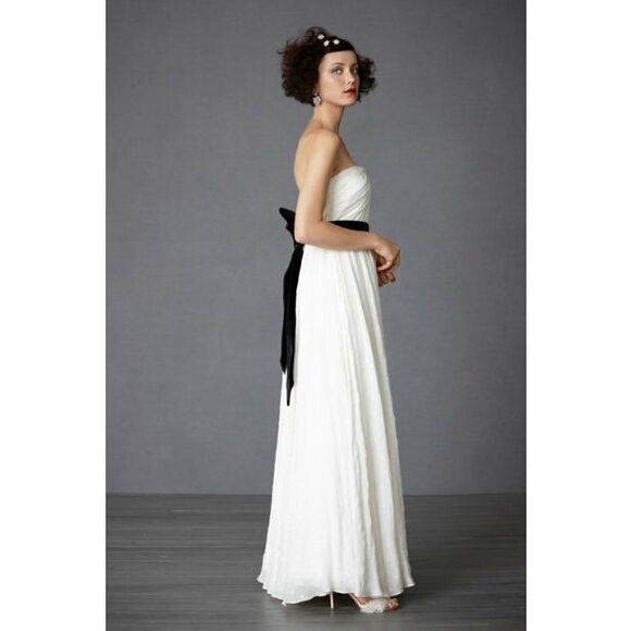 New BHLDN Hitherto Astral Silk Star Embroidered Dress Sz 2- Bridal Gown - Picture 4 of 10